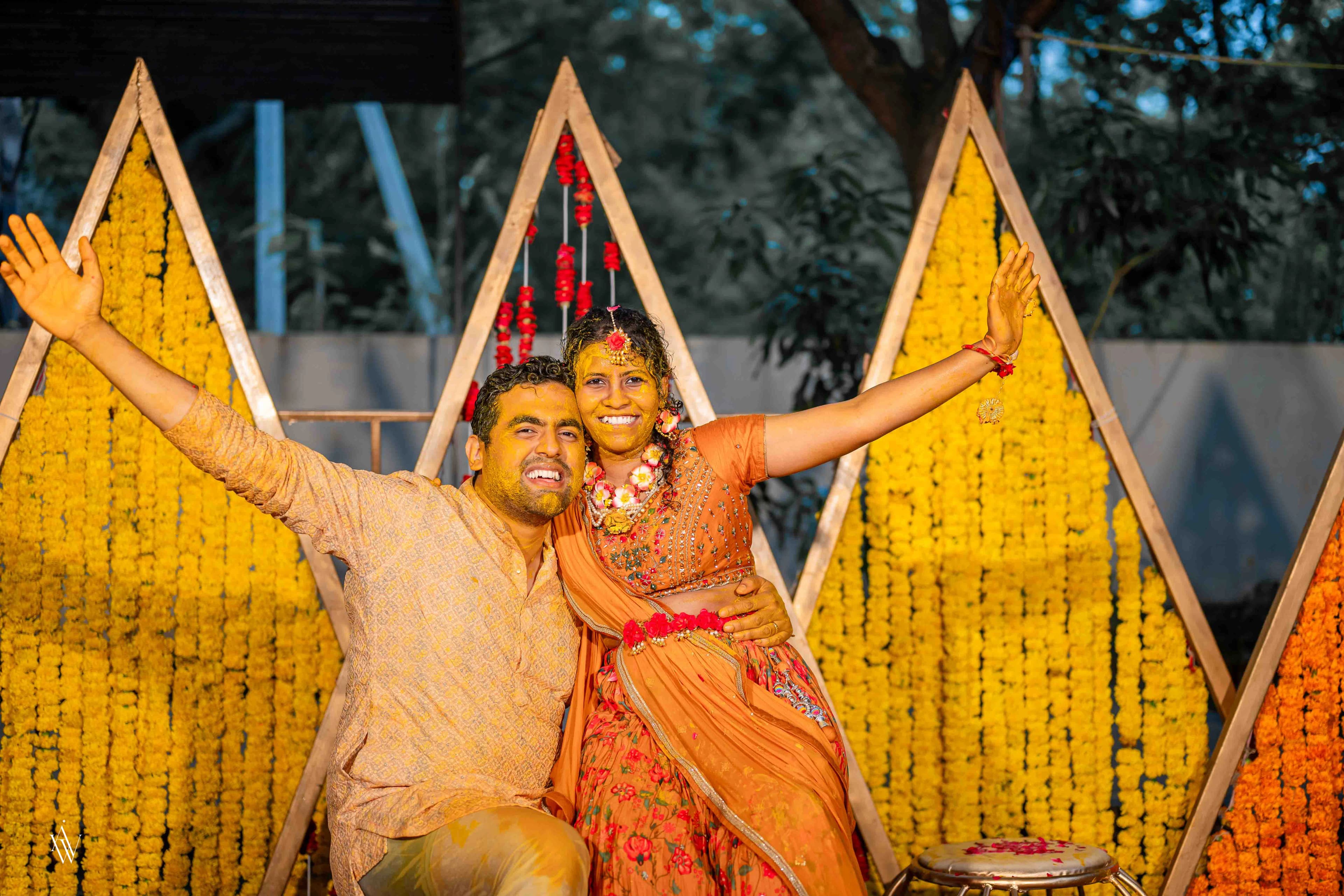 Haldi wedding photograph