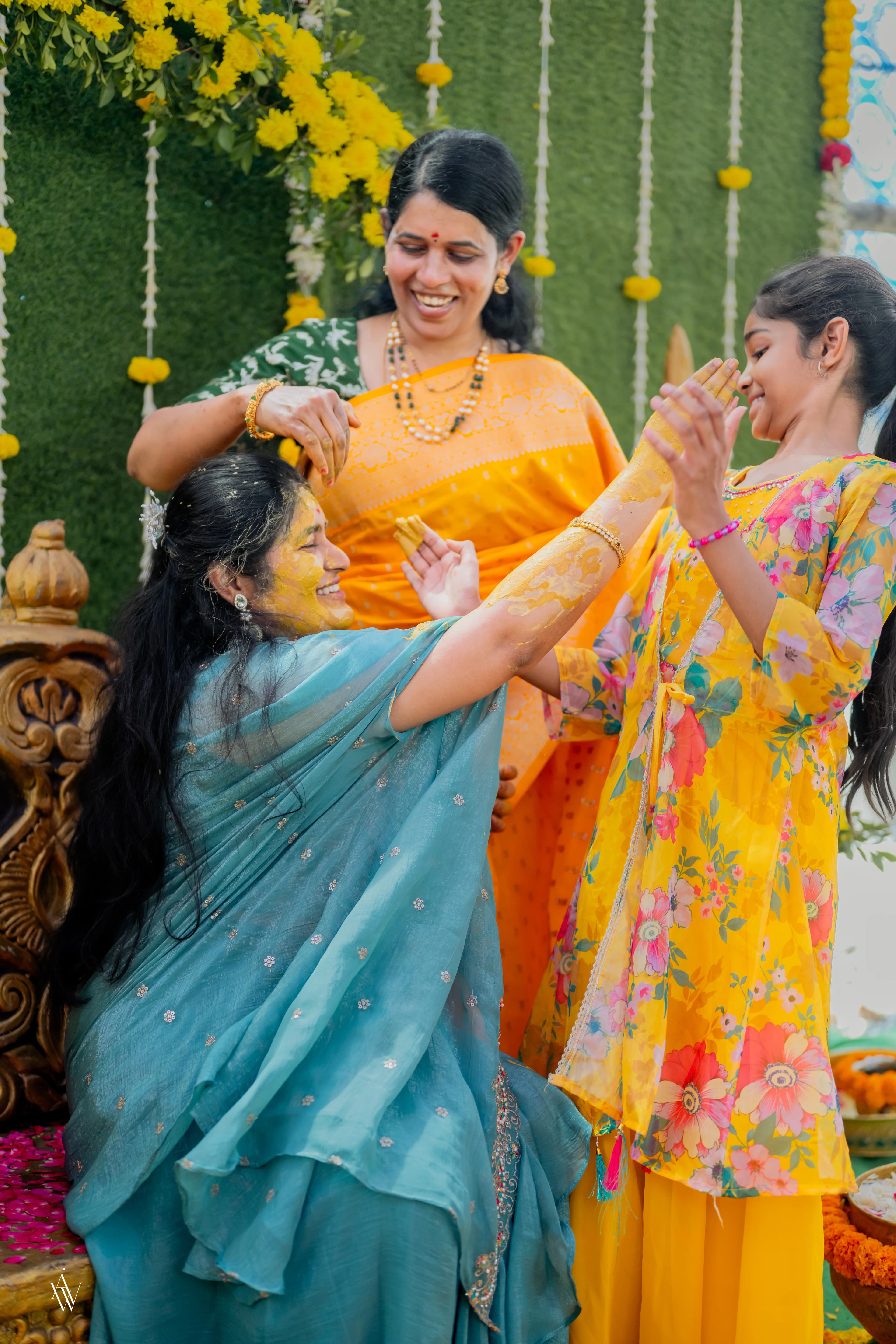 Haldi wedding photograph