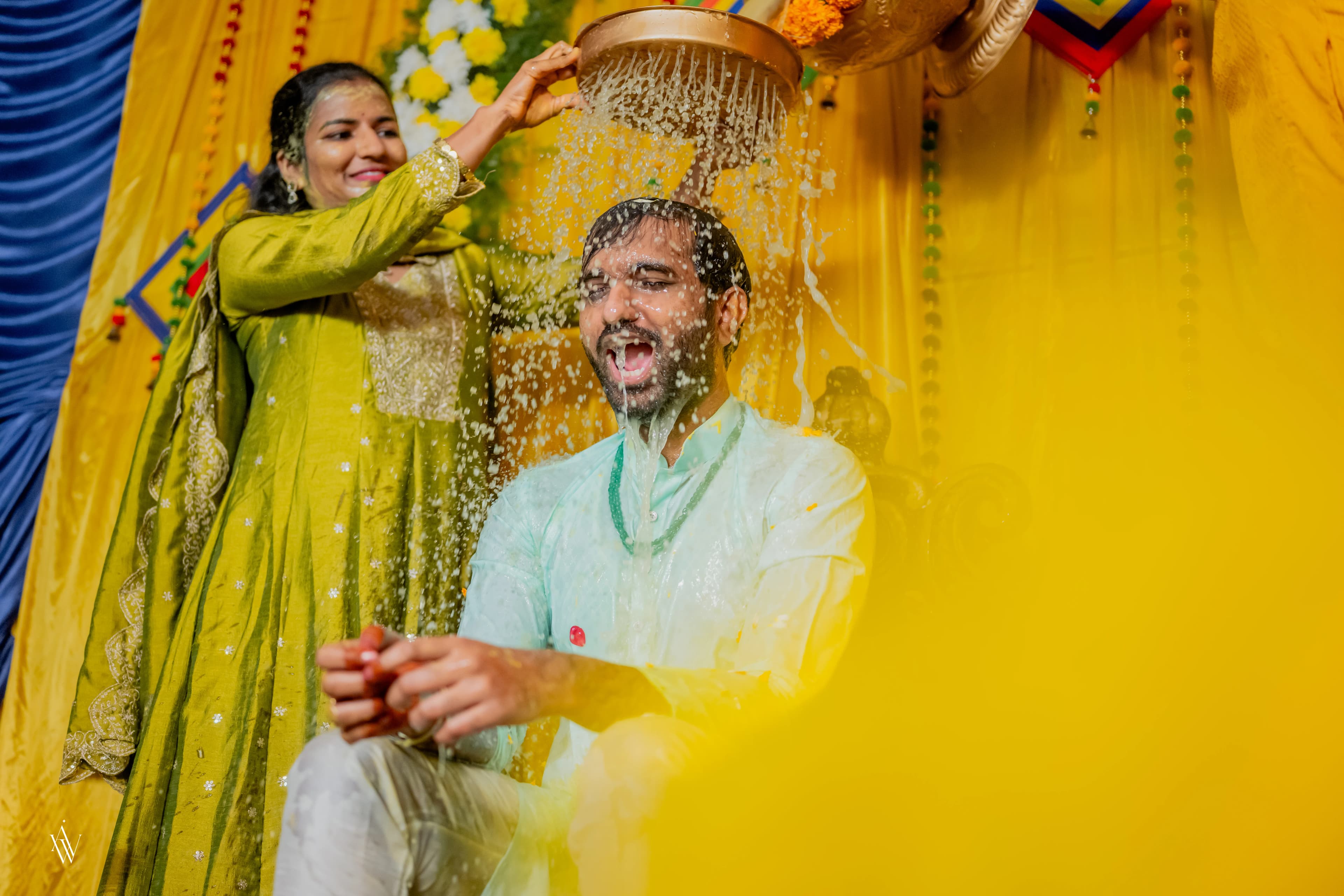 Haldi wedding photograph