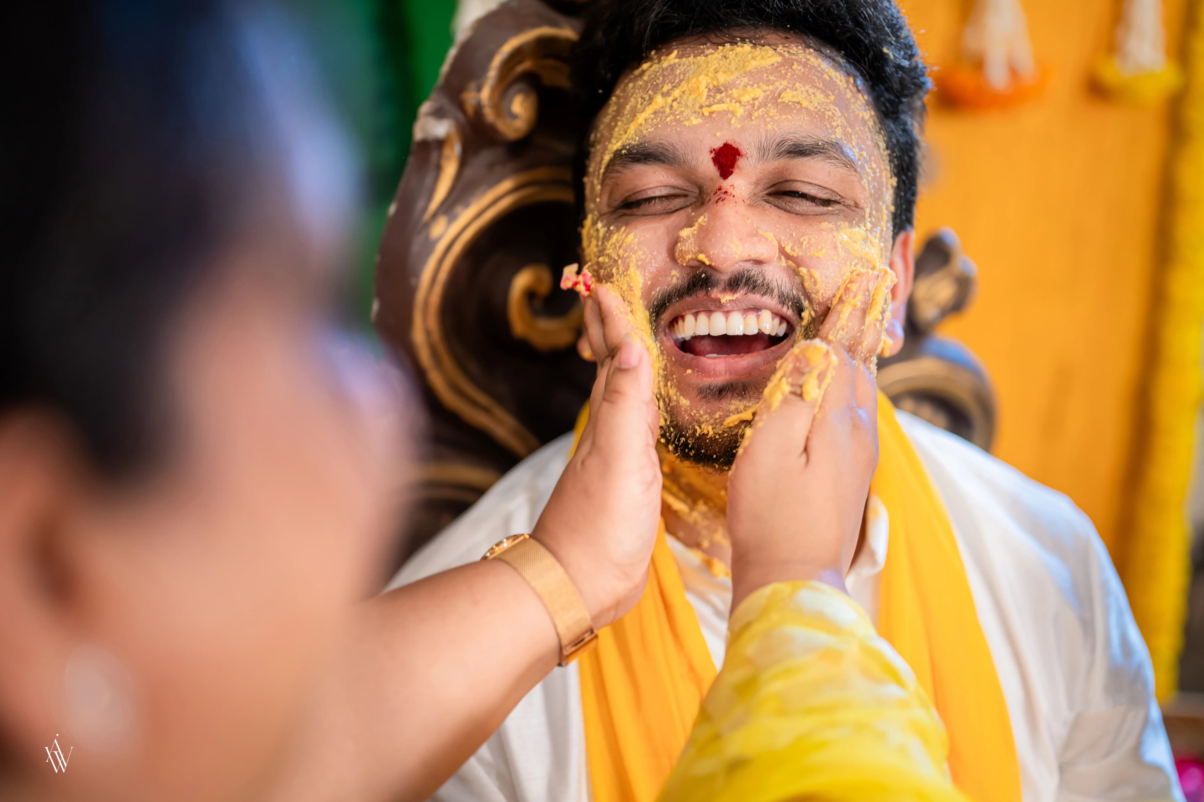 Haldi wedding photograph