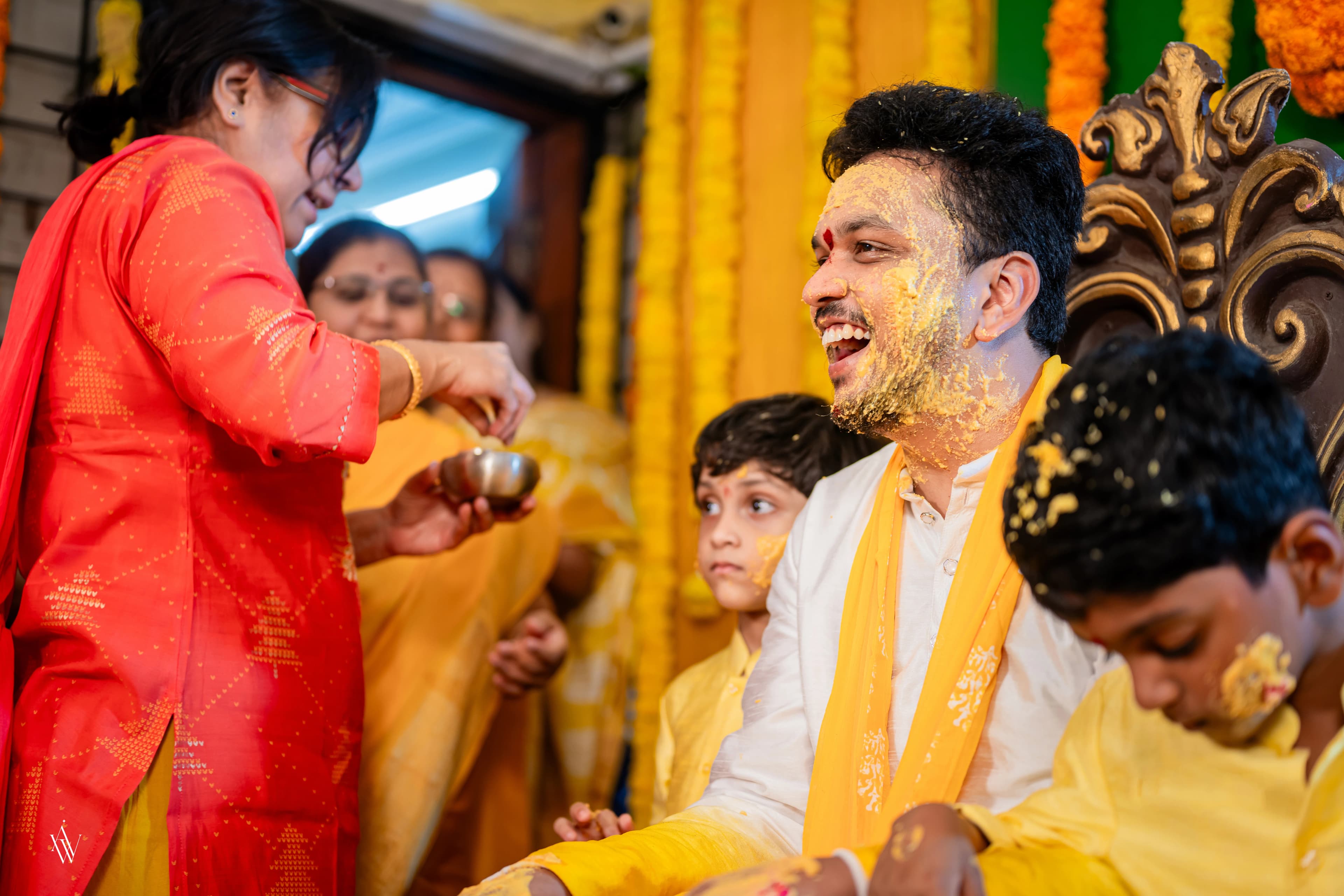 Haldi wedding photograph